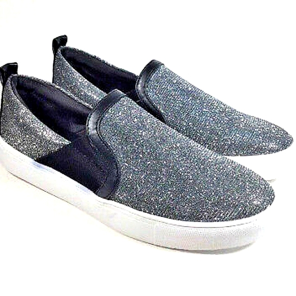 MIA Shoes - MIA Ocarina Glitter Elastic Gored Slip-On Sneakers NWT